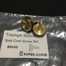 Triumph Brass Seat Cowl Bolts Screw Set for Thruxton Bonneville Scrambler T100 picture