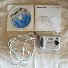 Polaroid PhotoMAX PDC 330 Silver Digital Camera Vintage Y2K Digicam Retro Tested picture