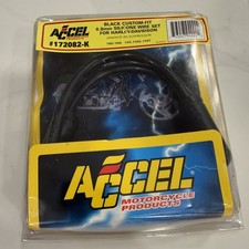 NOS Accel 8.8mm Custom Fit Spark Plug Wire Set Black 172082-K Harley Davidson picture