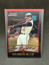 2001 Bowman Chrome Ken Griffey Jr #107 Cincinnati Reds Baseball Card picture