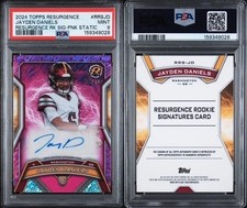 Football Pack - Jayden Daniels Rookie Auto Pink /10 PSA 9 - 175 Pack Series picture