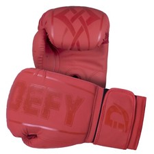 DEFY® Synthetic Leather Boxing Glove Thai Punch Training Sparring Gloves Red picture