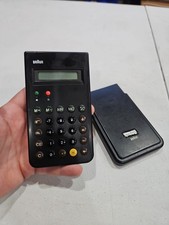 BRAUN BNE001BK ET66 Calculator Black Dieter Rams Iconic used - NEEDS BATTERY  picture