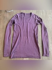 Lululemon Swiftly Tech Long Sleeve Shirt Size 6 Purple Mauve Running Top picture
