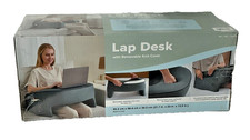 Casual Living Reading Lap Desk Memory Foam Pillow Removable Cover Gray picture