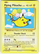 FLYING PIKACHU 110/108 SECRET RARE EVOLUTIONS POKEMON HP picture