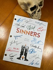 Sinners Script Signed- Autograph Reprints- Michael B. Jordan- Vampires- Horror picture