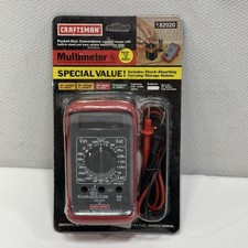 Sears Craftsman NOS 82082 Digital Multimeter NEW W/ LEADS INCL 19 Range NEW NIP picture