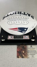 Tom Brady Autographed  Signed Full Size White Panel Patriots Football COA picture