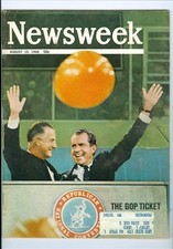 1968 Newsweek Magazine: Richard Nixon & Spiro Agnew - The GOP Ticket picture