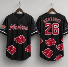 HOT Marlins Akatsuki Naruto Day 3D Jersey 2026 Giveaway for fan, Size S-5XL picture