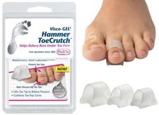 PEDIFIX Visco-GEL Hammer ToeCrutch Bent Under Toe Pain Pad Corn Cushion 2/PACK picture