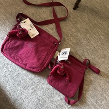 NWT Kipling ElDorado Crossbody purse bag, Regal Ruby red cranberry pink  picture