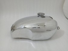 Vincent HRD Alloy Aluminum Polished Petrol Gas Tank With Knee Cushions Ident picture