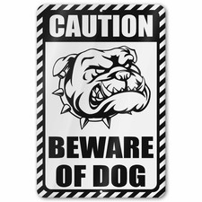 Caution Beware of Dog Sign picture