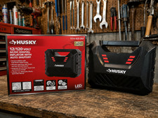 Husky 12/120V AC/DC LED Digital Tire Inflator Auto Shutoff - Model 1014 420 092 picture