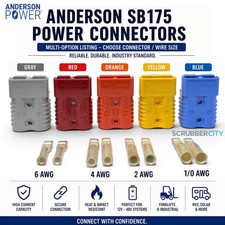 Anderson SB175 Power Plug Connector Kit | 175A 600V | Choose 6, 4, 2 or 1/0 AWG picture