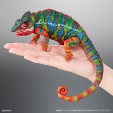 Bandai Diversity of Life on Earth Premium Panther Chameleon Ambilobe Green 33 cm picture