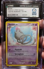 Pokémon 2006 German Legends Awakened - Spoink - CGC WORLD RECORD HOLDER - 1 OF 1 picture