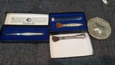 Antique Towle Sterling Silver 5 Piece Beauty Marks Cosmetic Accessories Set picture