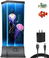 Electric Jellyfish Tank Table Lamp with Color Changing Light Gift for Kids Me... picture