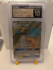 Pokemon Dragonite GX 229/236 Ultra Rare Unified Minds - CGC 10 PRISTINE picture