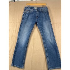 Ariat M7 Rocker Slim Fit Straight Leg Jeans Mens 34x32 Medium Wash Denim picture