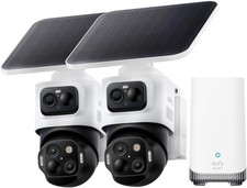 eufy eufyCam S4 4K Solar Camera Wireless Outdoor Triple Lens Bullet-PTZ 2-Cam picture