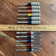Vintage Craftsman 11pc SAE & Metric Nut Driver Set Made in USA picture