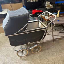 VINTAGE Rex STROLL-O-CHAIR Luxury  BABY  BUGGY STROLLER CARRIAGE 1950's picture