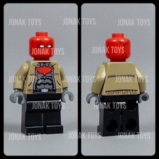 Printed on Genuine Parts Red Hood Batman II Custom Minifigure sh0282 (76055) picture