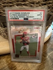 2017 Panini Donruss - The Elite Series Rookies Patrick Mahomes II #7 (RC) PSA 9 picture