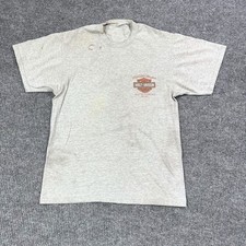 Vintage Harley Davidson T-Shirt Mens Medium Distressed Thrashed Biker Y2K 2000s picture