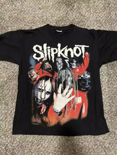 Slipknot 2004 Band Black Short Sleeve Cotton T-shirt Reprint S-5XL KH14231 picture