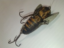 Vintage Wooden Heddon crazy crawler Fishing lure Collectable picture