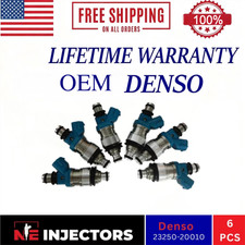 OEM Denso 23250-20010 Fuel Injectors Set of 6 for 1994-2003 Lexus Toyota 3.0L V6 picture