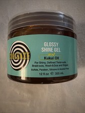 CurlDaze Glossy Shine Gel  With Kukui Oil 12 FL OZ Paraben Sulfate Free picture