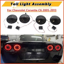For 2005-2013 C6 Corvette Eagle Eye LED Tail Lights Rear Lamp Factory Smoke 4PCS picture