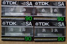 TDK SA 90  High Position Type II  Cassette Tapes----  NEW ---- Lot Of 4 picture