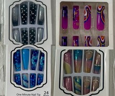 24pcs/Box Detachable False Nails Wearable French designs. Choose one.Many styles picture