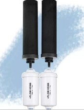 Authentic Black Berkey Filters & PF-2 Fluoride Filters Combo BRAND NEW picture