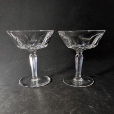 WATERFORD SHEILA CHAMPAGNE GLASSES, Cut Lead Crystal, 4 3/4