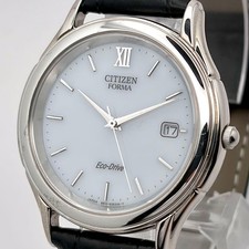 Citizen Forma Eco Drive Mens Solar Watch White Dial Date 35 mm picture