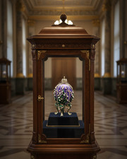 Amethyst Faberge Egg Pure Gold decor  Handmade Fabergé egg & Bracelet SET picture
