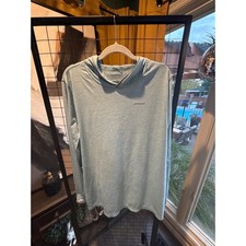 Patagonia Light Blue Long Sleeve Hooded Shirt picture