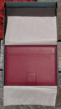 Maruse Italian Leather Executive Magnetic Padfolio Fold Organizer Wine NIB🔥🔥🔥 picture