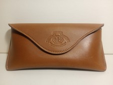 Rare Vintage 1991 Ghurka Marley Hodgson GW140 Aviator Tan Leather Eyeglass Case picture