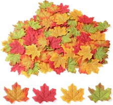 1000Pcs Artificial Fall Maple Leaves Thanksgiving Autumn Decor Home Wedding picture