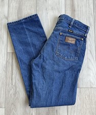 Vintage 1980s Wrangler 13MWZ Cowboy Cut Blue Jeans 34x32 Made in USA   *NOTE* picture