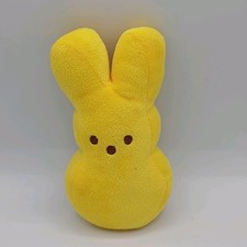 Peeps Yellow Bunny Plush 6” Stuffed Animal Easter Rabbit Beanie Toy Spring picture